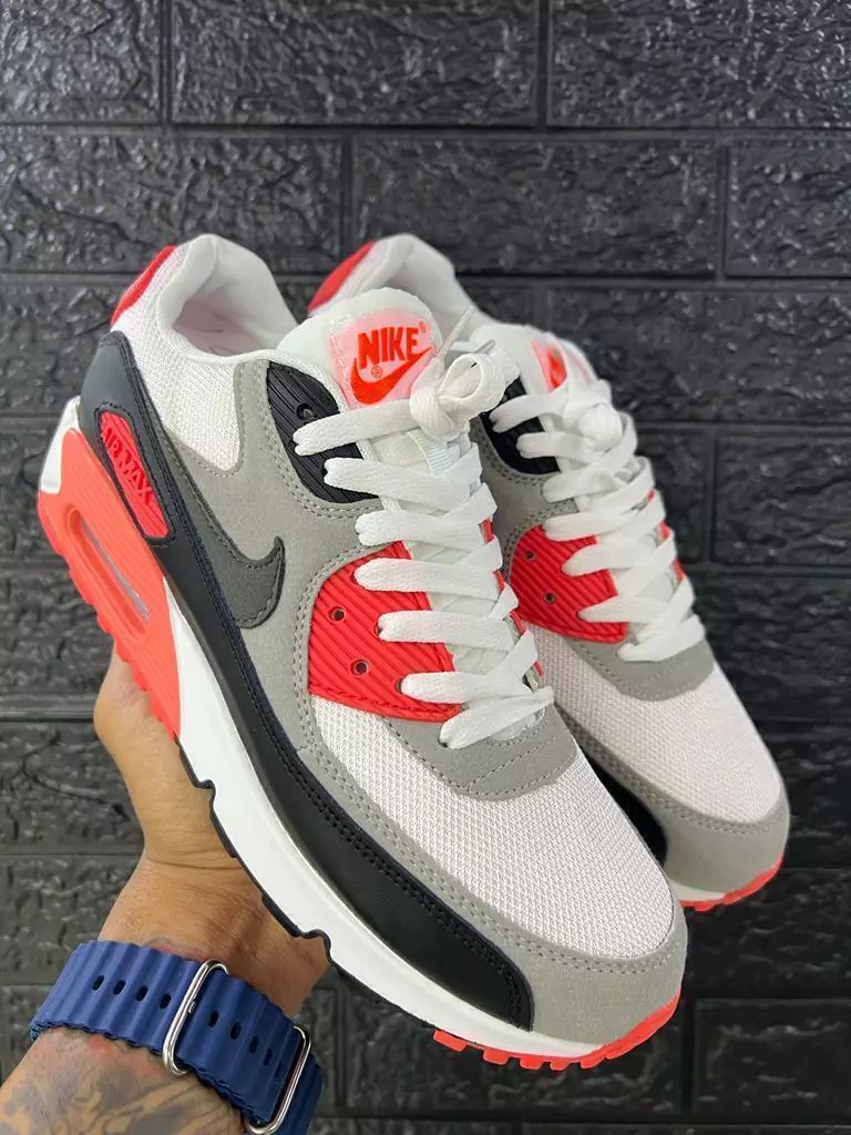 NIKE AMX 90 BRANCO LARANJA