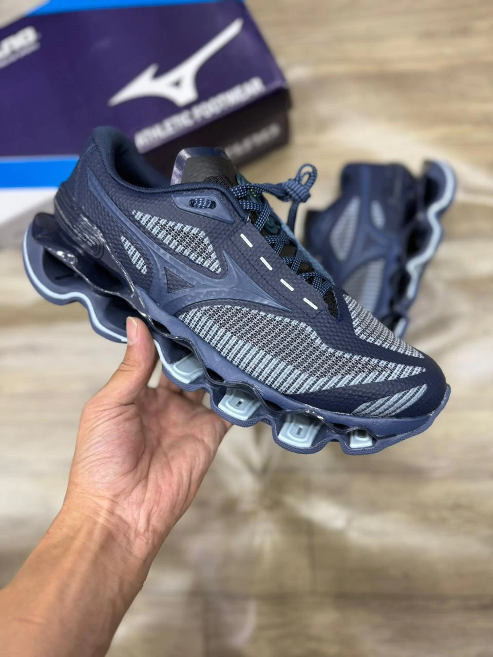MIZUNO PRO 15 CINZA/PRATA/AZUL